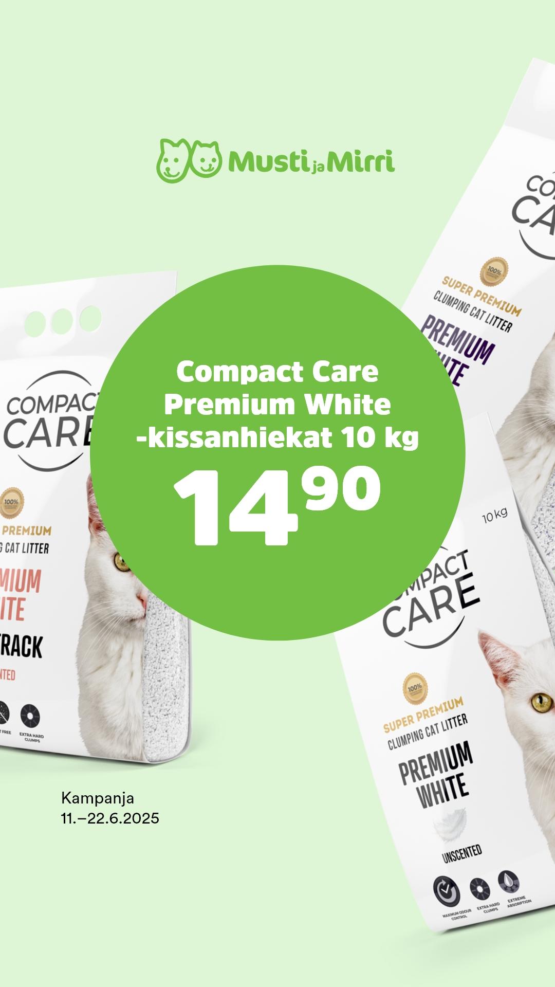 Compact Care Premium White – kissanhiekat 10kg