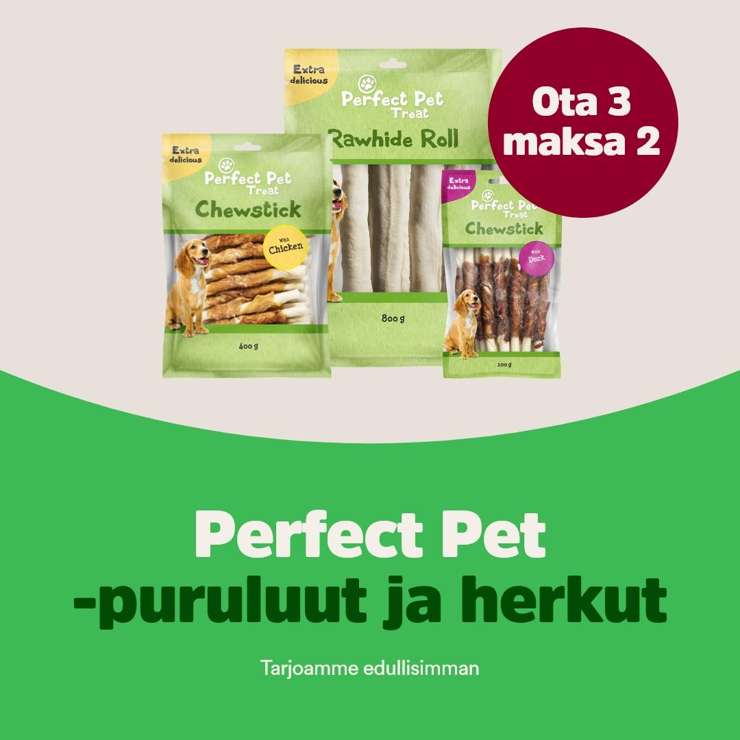 Perfect pet -puruluut ja herkut