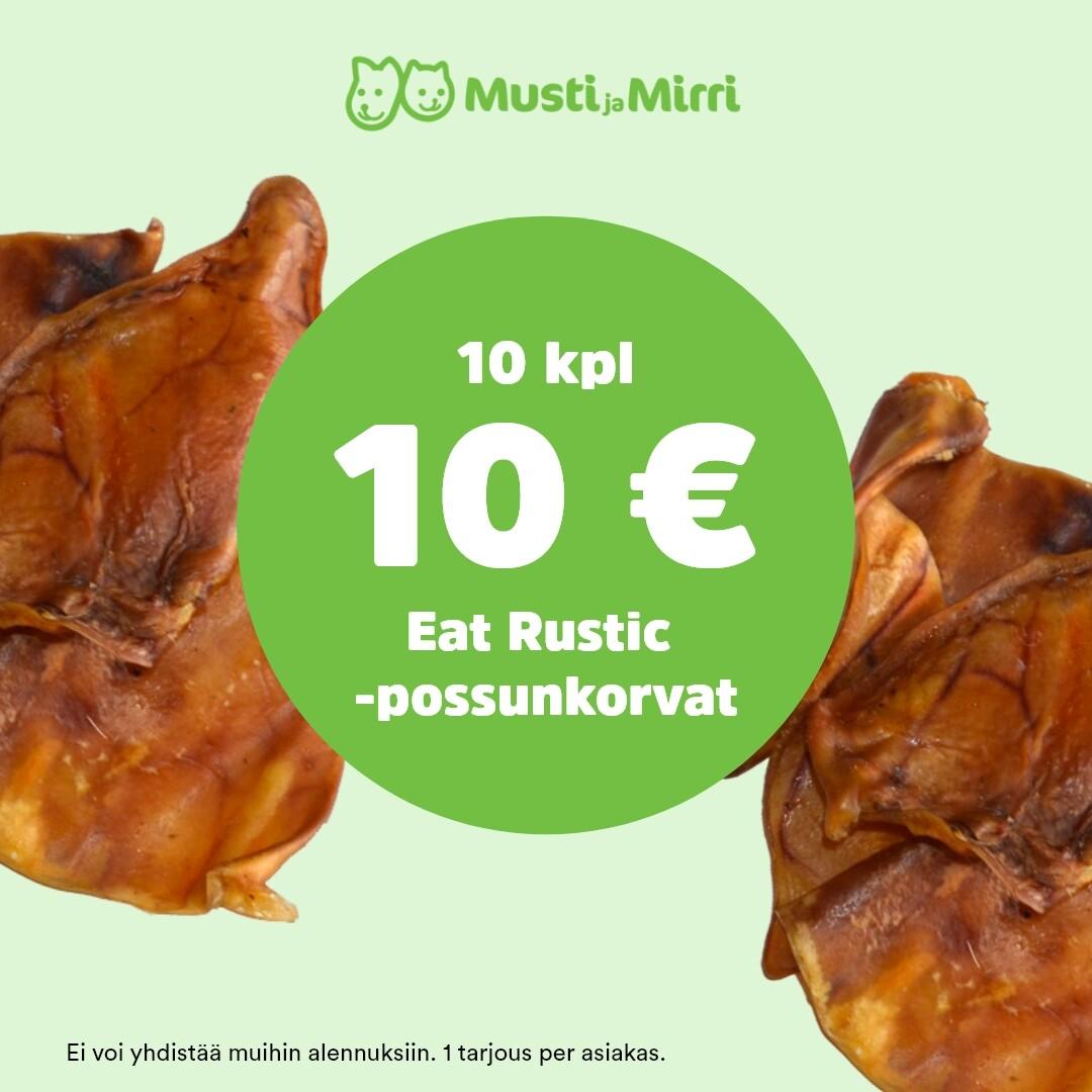 10kpl 10€ Eat Rusticin-possunkorvat!