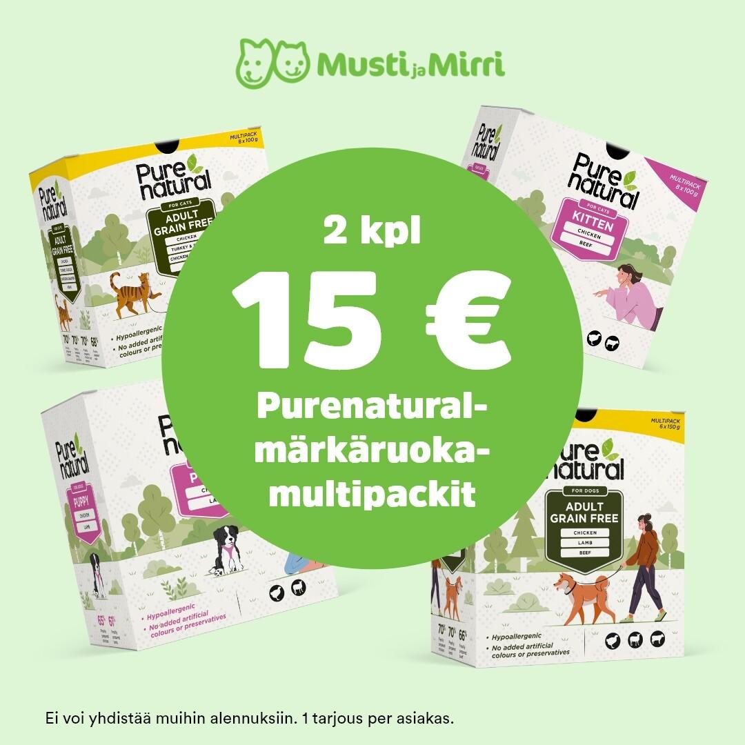 2kpl 15€ Purenatural märkäruoka multipackit!