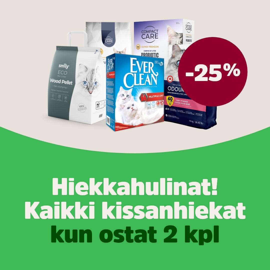 Hiekkahulinat! Kaikki kissanhiekat, kun ostat 2kpl